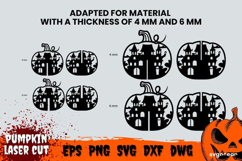 Halloween Decoration Svg | Svg Bundle | 3D Pumpkin SVG SvgOcean 