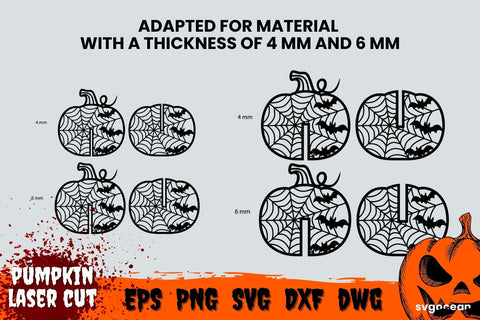 Halloween Decoration Svg | Svg Bundle | 3D Pumpkin SVG SvgOcean 