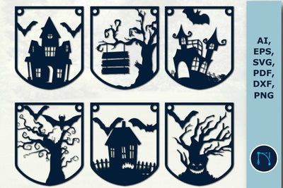 Halloween decorations with the Halloween Pennant SVG bundle SVG MD JOYNAL ABDIN 
