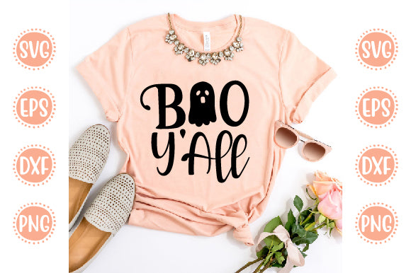 Halloween Design Boo Y'All SVG SH_Tee store 