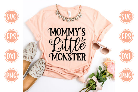 Halloween Design Mommy's Little Monster SVG SH_Tee store 