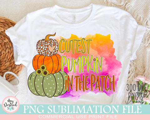 Halloween Design PNG, Cutest Pumpkin In The Patch, Peace, Love, Pumpkin Spice, Pumpkin Design, Halloween png, Sublimation Designs Downloads Sublimation MyDesiredSVG 