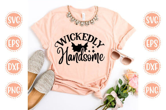Halloween Design Wickedly Handsome SVG SH_Tee store 