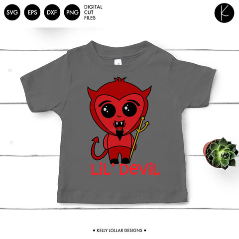 Halloween Devil Character SVG Kelly Lollar Designs 