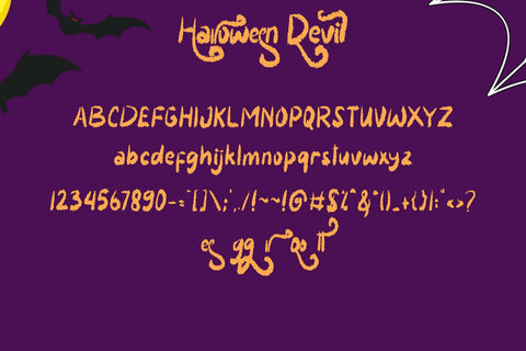 Halloween Devil Font Prasetya Letter 