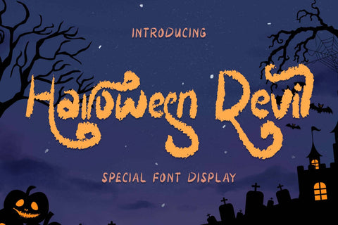 Halloween Devil Font Prasetya Letter 