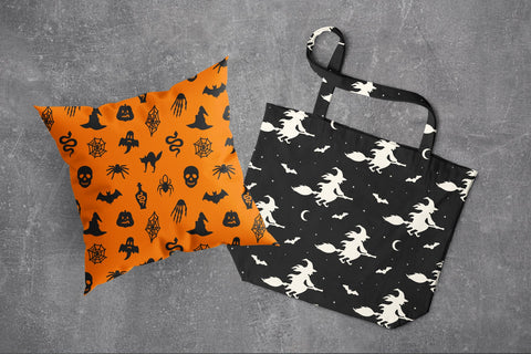 Halloween Digital Papers, seamless pattern backgrounds SVG Digital Rainbow Shop 