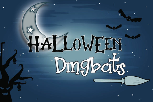 Halloween Dingbats Font Font Dm Letter Studio 