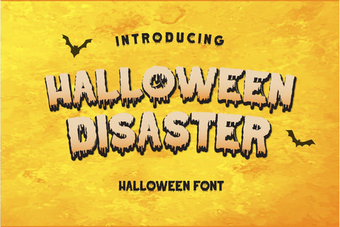 Halloween Disaster Font nearzz 