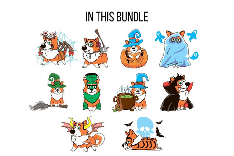 Halloween Dog Clipart Sublimation SvgOcean 