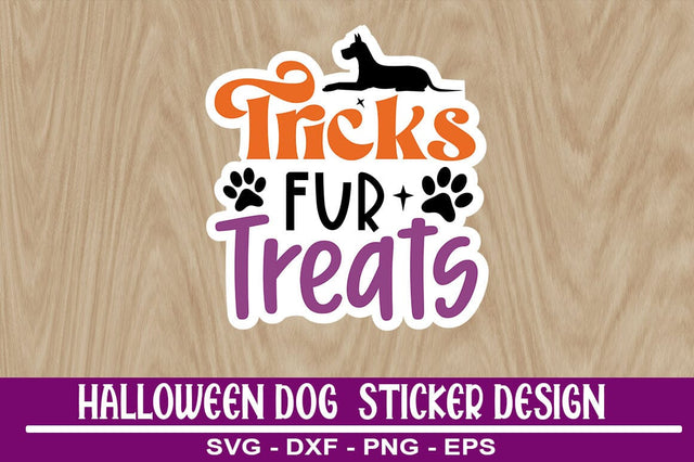 Halloween Dog Sticker Design Template SVG CraftingStudio 