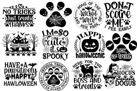 Halloween Dog SVG Bundle, Halloween Dog Bandala svg Bundle SVG DESIGNISTIC 