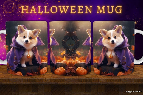 Halloween Dogs Mug Wrap Bundle | 11 Oz | Sublimation Sublimation SvgOcean 