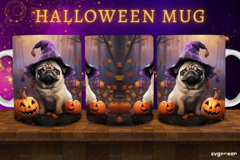 Halloween Dogs Mug Wrap Bundle | 11 Oz | Sublimation Sublimation SvgOcean 