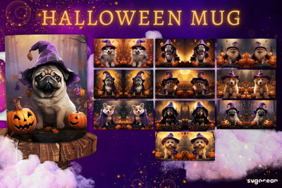 Halloween Dogs Mug Wrap Bundle | 11 Oz | Sublimation Sublimation SvgOcean 