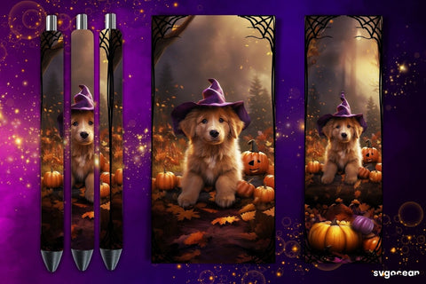 Halloween Dogs Pen Wrap Bundle | Sublimation Sublimation SvgOcean 