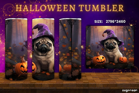 Halloween Dogs Tumbler Wrap Bundle | 20 Oz | Sublimation Sublimation SvgOcean 
