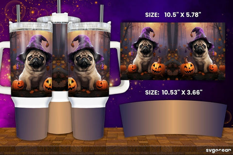 Halloween Dogs Tumbler Wrap Bundle | 40 Oz | Sublimation Sublimation SvgOcean 