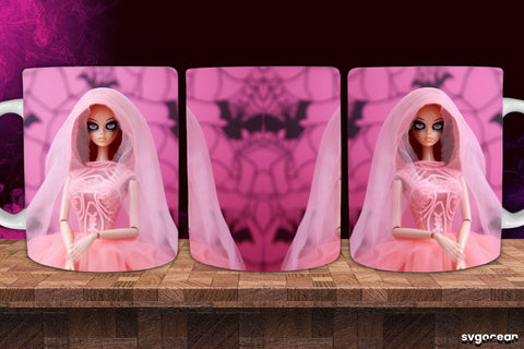 Halloween Doll Mug Wrap Bundle | 11 Oz | Sublimation Sublimation SvgOcean 