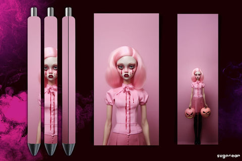 Halloween Doll Pen Wrap Bundle | Sublimation Sublimation SvgOcean 