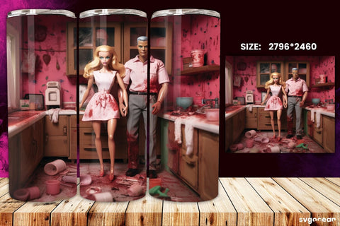 Halloween Doll Tumbler Wrap Bundle | 20 Oz | Sublimation Sublimation SvgOcean 