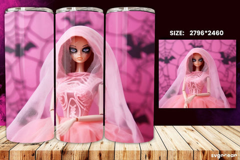 Halloween Doll Tumbler Wrap Bundle | 20 Oz | Sublimation Sublimation SvgOcean 