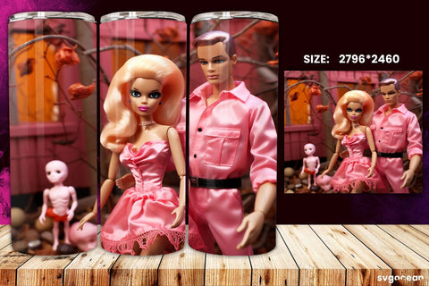 Halloween Doll Tumbler Wrap Bundle | 20 Oz | Sublimation Sublimation SvgOcean 