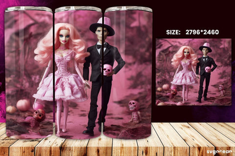 Halloween Doll Tumbler Wrap Bundle | 20 Oz | Sublimation Sublimation SvgOcean 