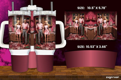 Halloween Doll Tumbler Wrap Bundle | 40 Oz | Sublimation Sublimation SvgOcean 