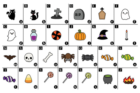 Halloween Doodle Dingbats&Color font Font Fox7 By Rattana 