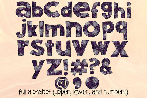 Halloween Doodle Letters PNG, Purple Giltter Spider Web Alpha Bundle Sublimation Crafty Mama Studios 