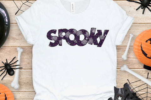 Halloween Doodle Letters PNG, Purple Giltter Spider Web Alpha Bundle Sublimation Crafty Mama Studios 