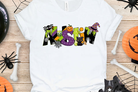 Halloween Doodle Letters PNG, Spooky Fun Alpha Bundle Sublimation Crafty Mama Studios 