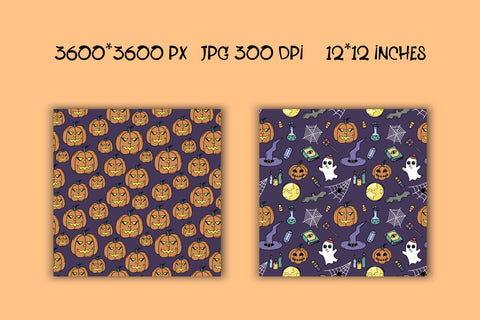 Halloween Doodles Digital Paper | JPG Patterns Digital Pattern AnnaViolet_store 