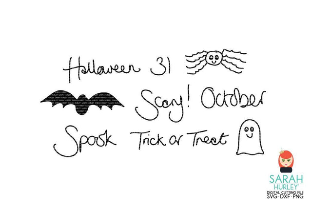 Halloween Doodles SVG Sarah Hurley 