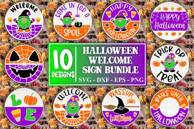 Halloween Door Hanger SVG Bundle Door Hanger Bundle Halloween SVG Bundle Gnome Svg Bundle Halloween Welcome Sign Svg Bundle Ghost SVG SVG Whistlepig Designs 