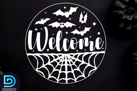 Halloween Door Sign SVG Bundle, SVG DESIGNISTIC 