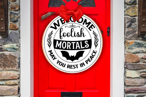 Halloween Door Sign SVG Bundle SVG DESIGNISTIC 