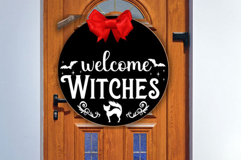 Halloween Door Sign SVG Bundle SVG DESIGNISTIC 