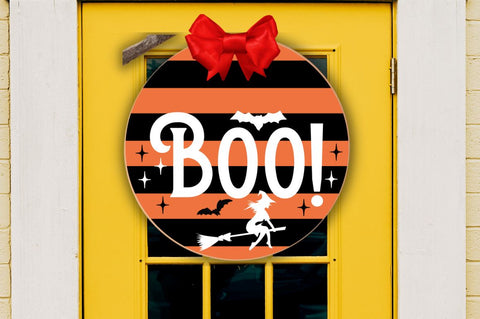 Halloween Door Sign SVG Bundle SVG DESIGNISTIC 