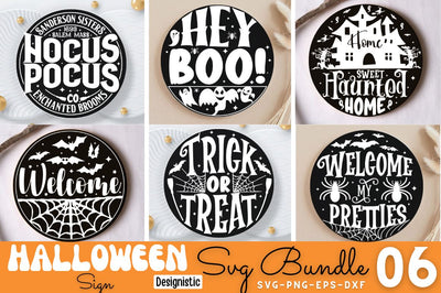 Halloween Door Sign SVG Bundle, SVG DESIGNISTIC 