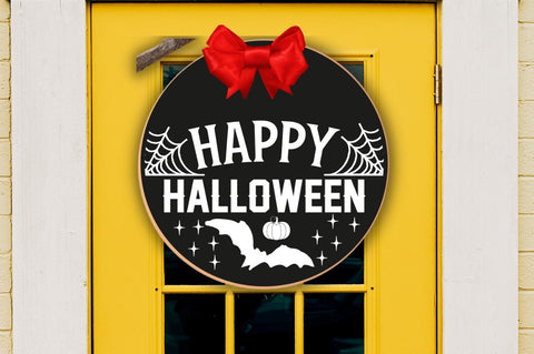 Halloween Door Sign SVG Bundle SVG DESIGNISTIC 