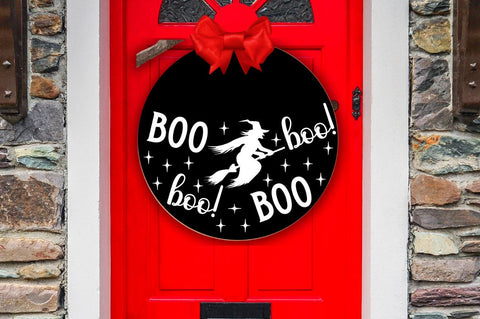 Halloween Door Sign SVG Bundle SVG DESIGNISTIC 