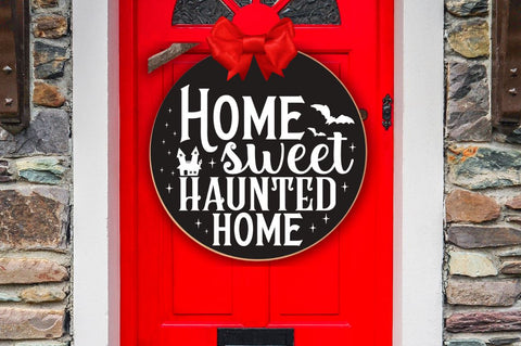 Halloween Door Sign SVG Bundle SVG DESIGNISTIC 