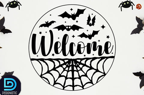 Halloween Door Sign SVG Bundle, SVG DESIGNISTIC 