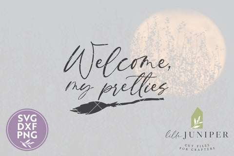 Halloween Door Sign | Welcome My Pretties SVG LilleJuniper 