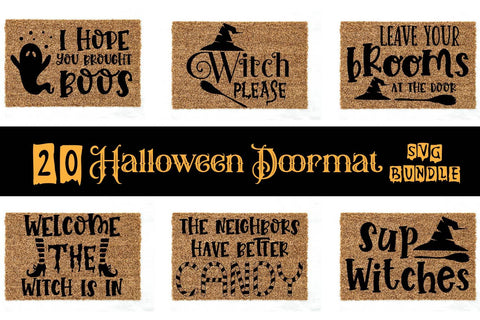 Halloween Doormat SVG Bundle, Halloween Doormat Bundle SVG Paper Switch 