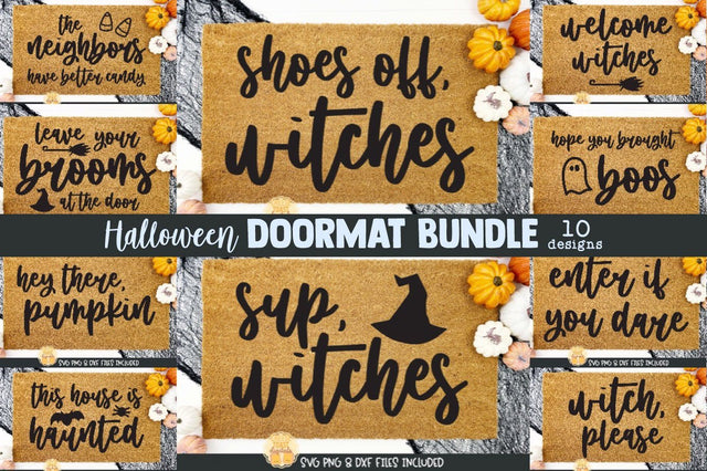 Halloween Doormat SVG Bundle | Halloween SVG SVG Cheese Toast Digitals 