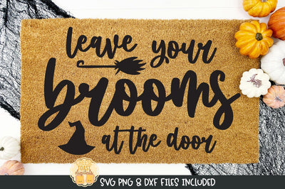 Halloween Doormat SVG | Leave Your Brooms At The Door SVG Cheese Toast Digitals 