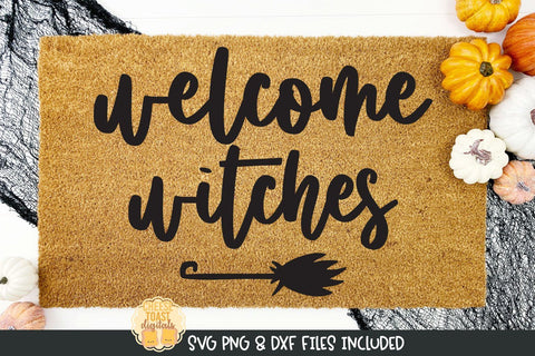 Halloween Doormat SVG | Welcome Witches SVG Cheese Toast Digitals 